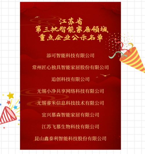 江蘇省第三批智慧健康養老領域重點成果公示 聚焦智能家居，賦能健康生活